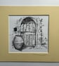 Greek pot and doorway