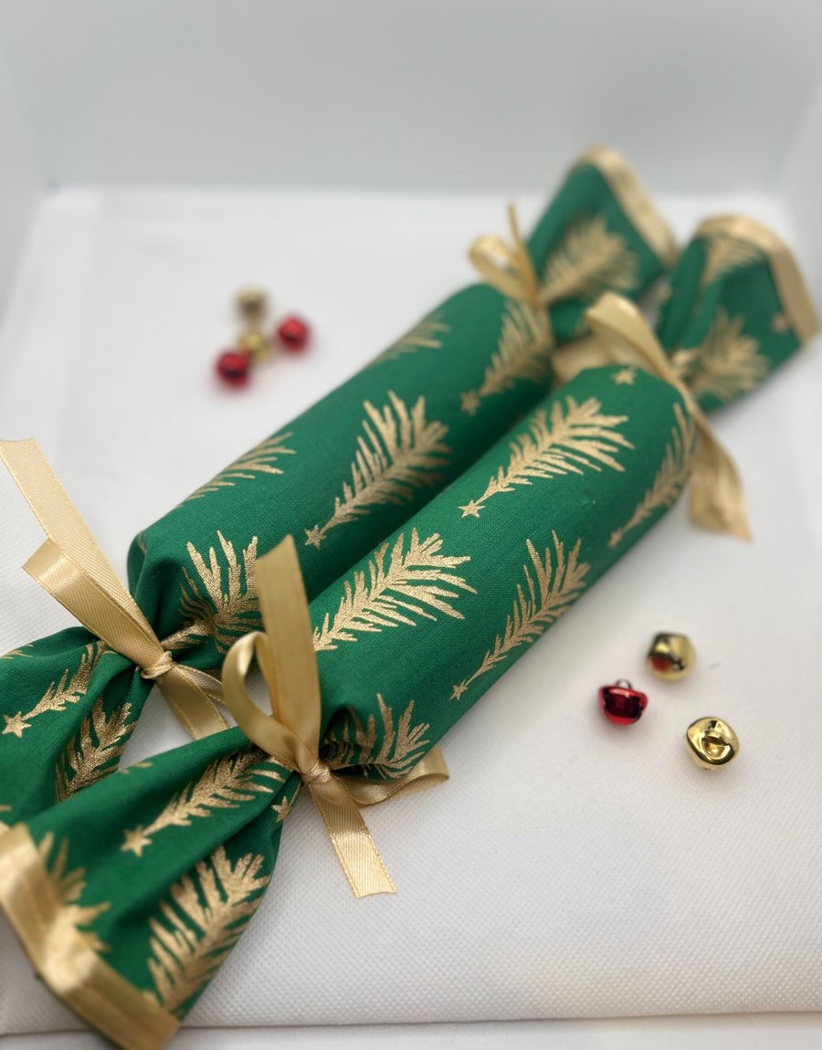 Reusable Fabric Christmas Crackers - Fill With Your Own Treats 