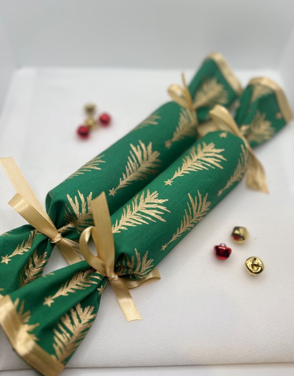 Reusable Fabric Christmas Crackers - Fill With Your Own Treats 