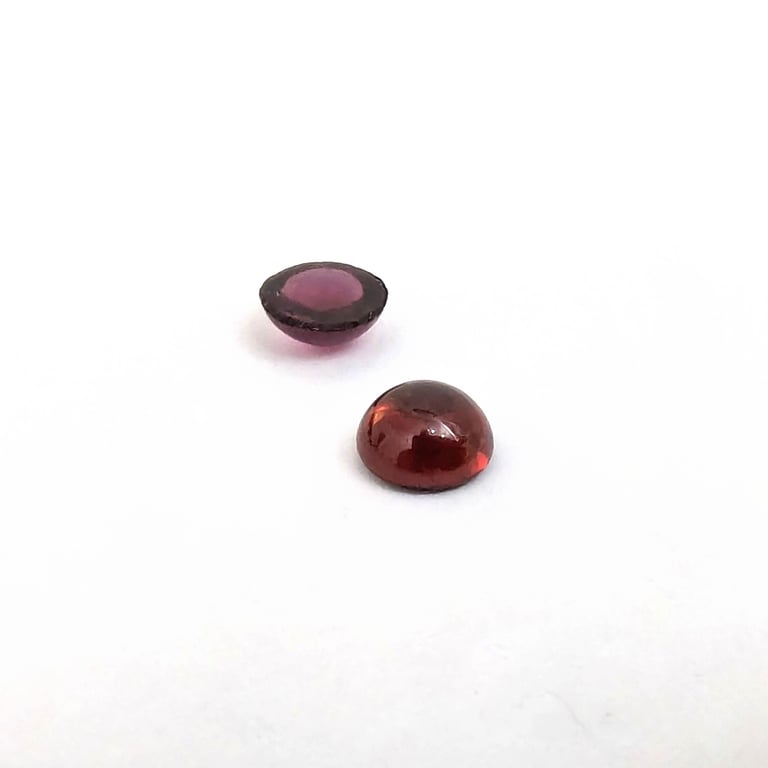 QTY 10 Garnet 5 mm Cabochon cut