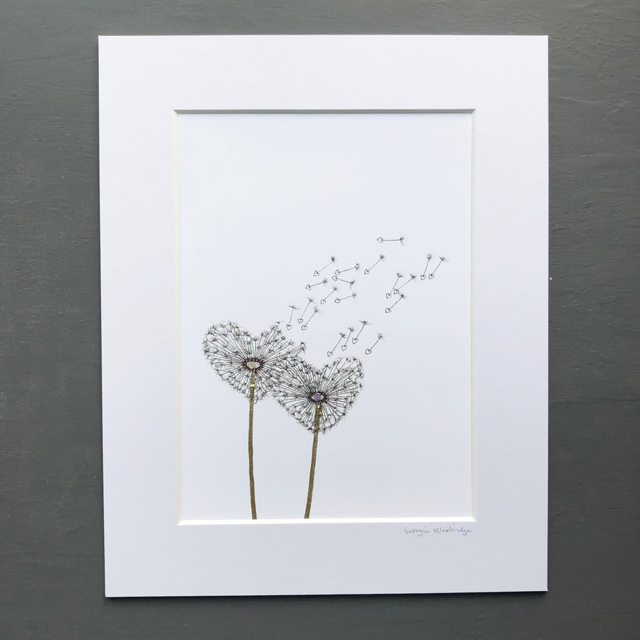 'Love Wish' 8" x 10" Mounted Print