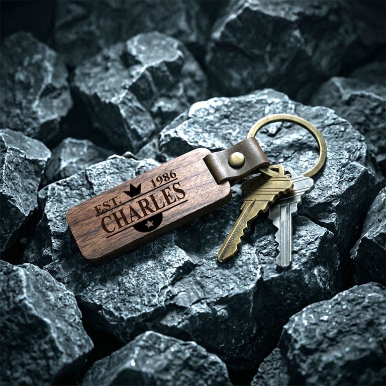 Personalised 40th Birthday Keyring - for Son Brother Husband Dad Uncle