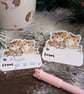 Cat Christmas Stick On Gift Labels - Adhesive Gift Tag Stickers - Monty & Mabel - Image 8