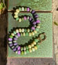 Pepino Melon Hand Knotted Beaded Gemstone Necklace