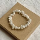 Rainbow Moonstone stretchy bracelet 