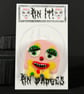 Pin It! Mr Blobby Polymer Clay Pin Badge  - Image 2