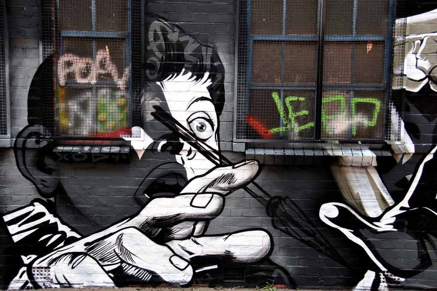 Street Art Graffiti Digbeth Birmingham UK Photograph Print