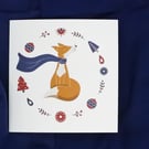 Winter Fox Card – Digital Art – Greeting card