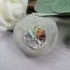 SECONDS SUNDAY -Tree of Life Pendant. Sterling Silver and Rainbow Gemstones