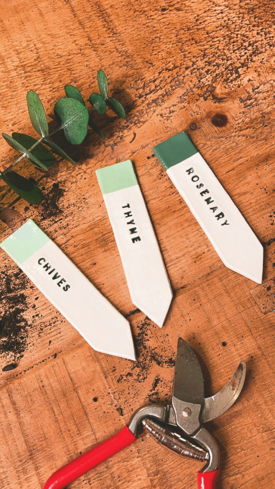 Herb Marker - Herb Tag - Herb Label - Clay Marker