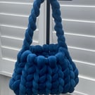Handmade Velvet Handbag (Colour: Teal) FREE POSTAGE