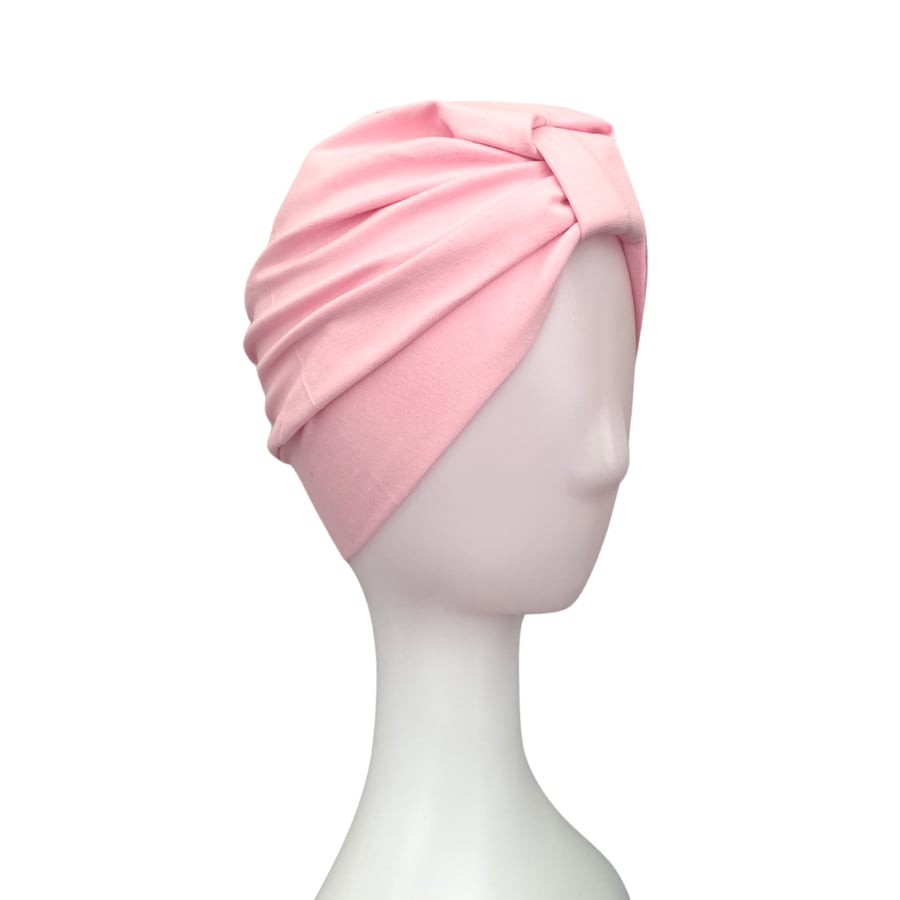 Lightweight Turban, Chemo Turban, Alopecia Hat, Pink Hair Turban, Hair Loss