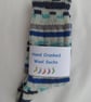 Hand-cranked Knitted Ribbed Wool Socks Size 8 to 9 - Image 5