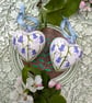 Bluebell hand-painted ceramic bauble decoration  - Image 8
