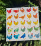 Whimsical Rainbow Chickens, Hand-Painted original artwork - Image 7