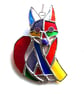Fox Suncatcher Stained Glass Funky Rainbow - Image 2