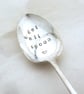 Get Well Spoon, Hand Stamped Teaspoon - Image 1