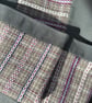 SOLD Cariad Bag - Berry range. Damson & Prussian Blue. Handwoven in Wales - Image 3