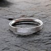 Silver textured ring