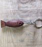 Lucky wooden fish keychain keyring hand made in Cornwall - Image 7