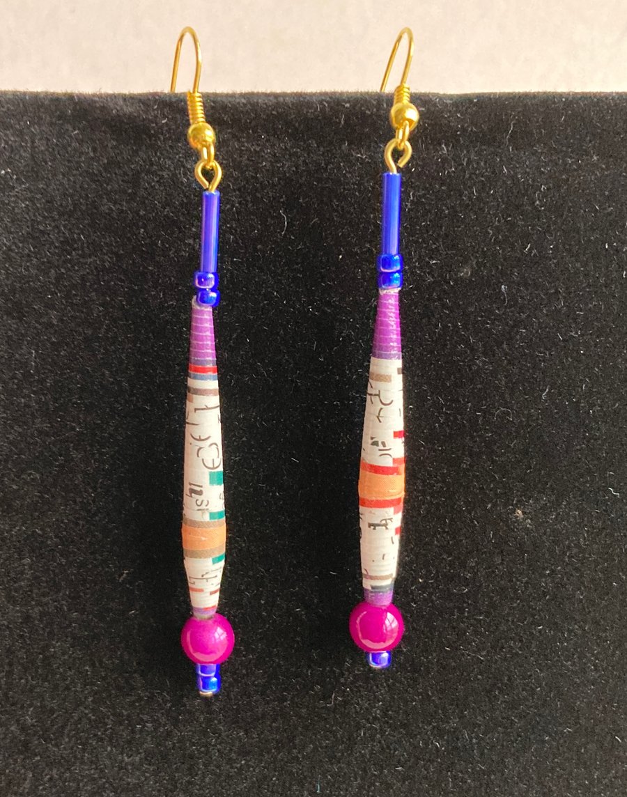Violet Cerise earrings