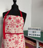 Handmade Christmas Festive Print Apron, Holiday Chef Apron, Cotton Canvas - Image 1