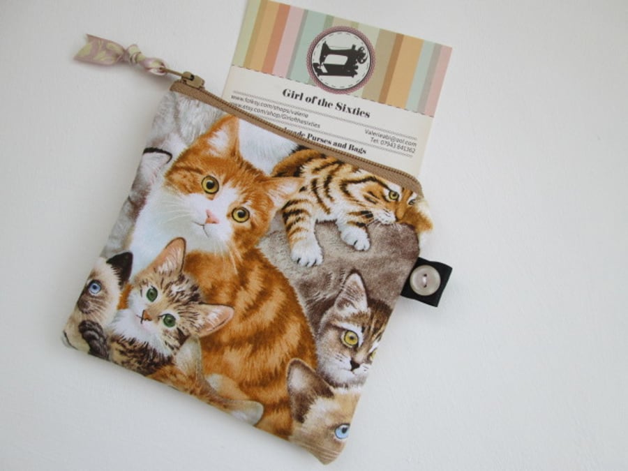 SALE Cats Coin Purse