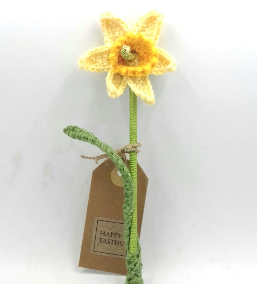 Crochet Daffodil - Happy Easter 
