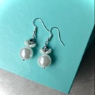 Pearl Angel dangle earrings 