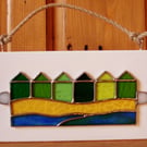 BEACH HUTS WALL PLAQUE