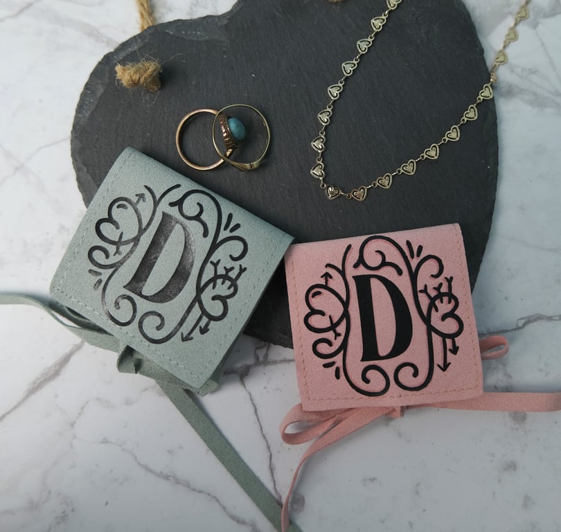 Tie Up Jewellery Storage Pouch With Personalisation
