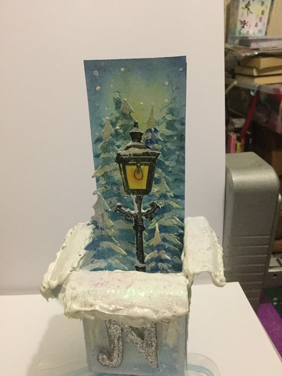 Handmade Luxury Pop-Up 3D Narnia Lampost Themed Card with Envelope