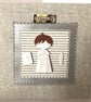 Personalized First Holy Communion Card, Green Handmade Blessings Card - Image 3