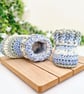 Blue Crochet Baby Booties - Sizes Newborn - 6 Months - Image 3