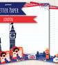 Letter Writing Paper with a London, UK theme, British stationery - Image 1