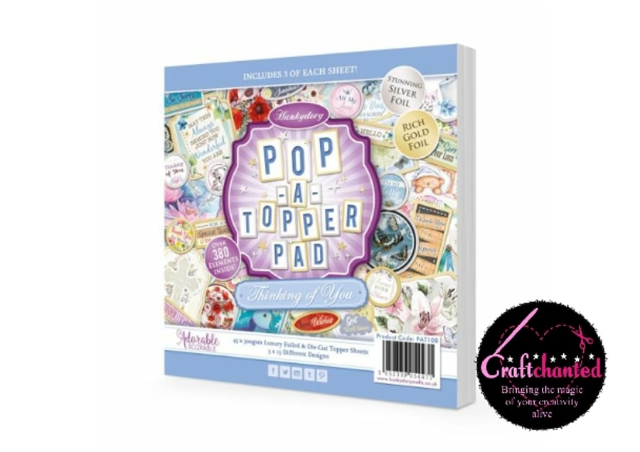 Hunkydory - Pop-A-Topper Pad -  Thinking Of You
