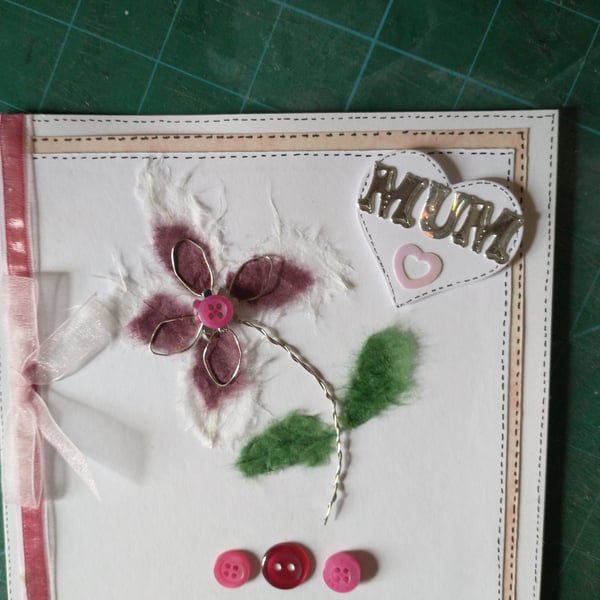 Floral card for mum
