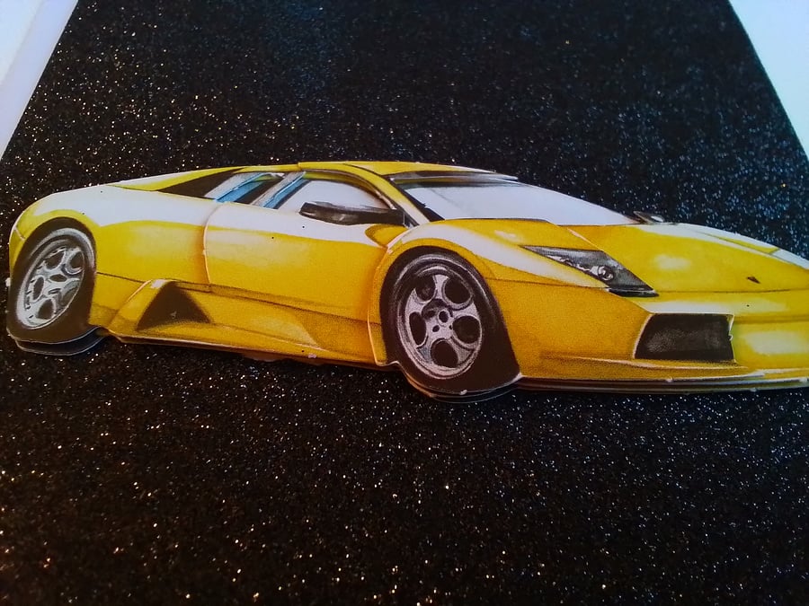 Card for any occasion. Sports car card. CC832