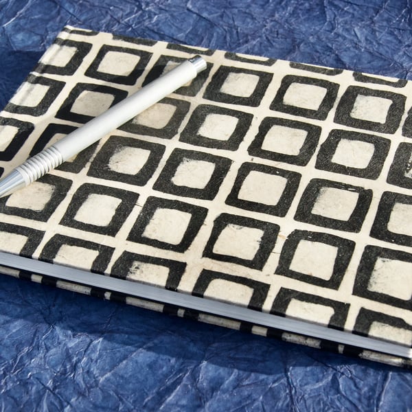 A5 Recycled Sketchbook with handmade paper cover