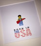 BRUCE SPRINGSTEEN - FRAMED CUSTOM LEGO MINIFIGURE - Image 1