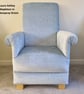 Laura Ashley Mapleton Seaspray Fabric Armchair Adult Chair Duck Egg Chenille - Image 2