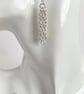 Spiral Chainmaille Sterling Silver Earrings  - Image 2