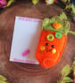 Felt Carrot Pocket Hug and card,pocket buddy,comfort pocket pal. - Image 3