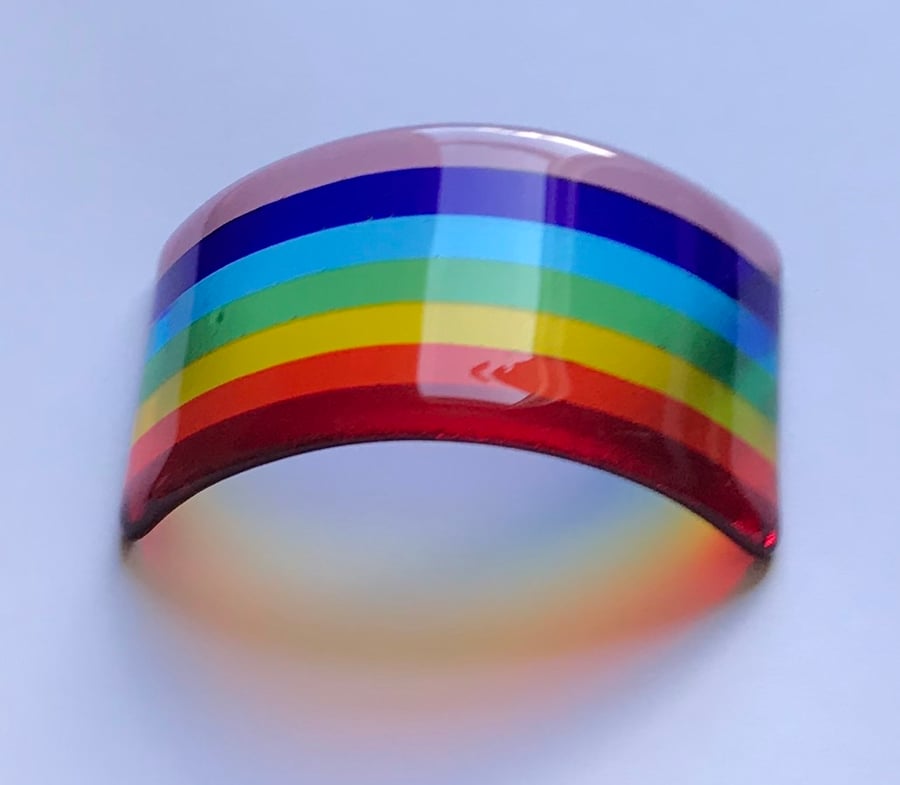 Fused Glass Rainbow