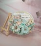 Handmade Round Greeting Card (60) Light Blue Window Box Included - Image 2
