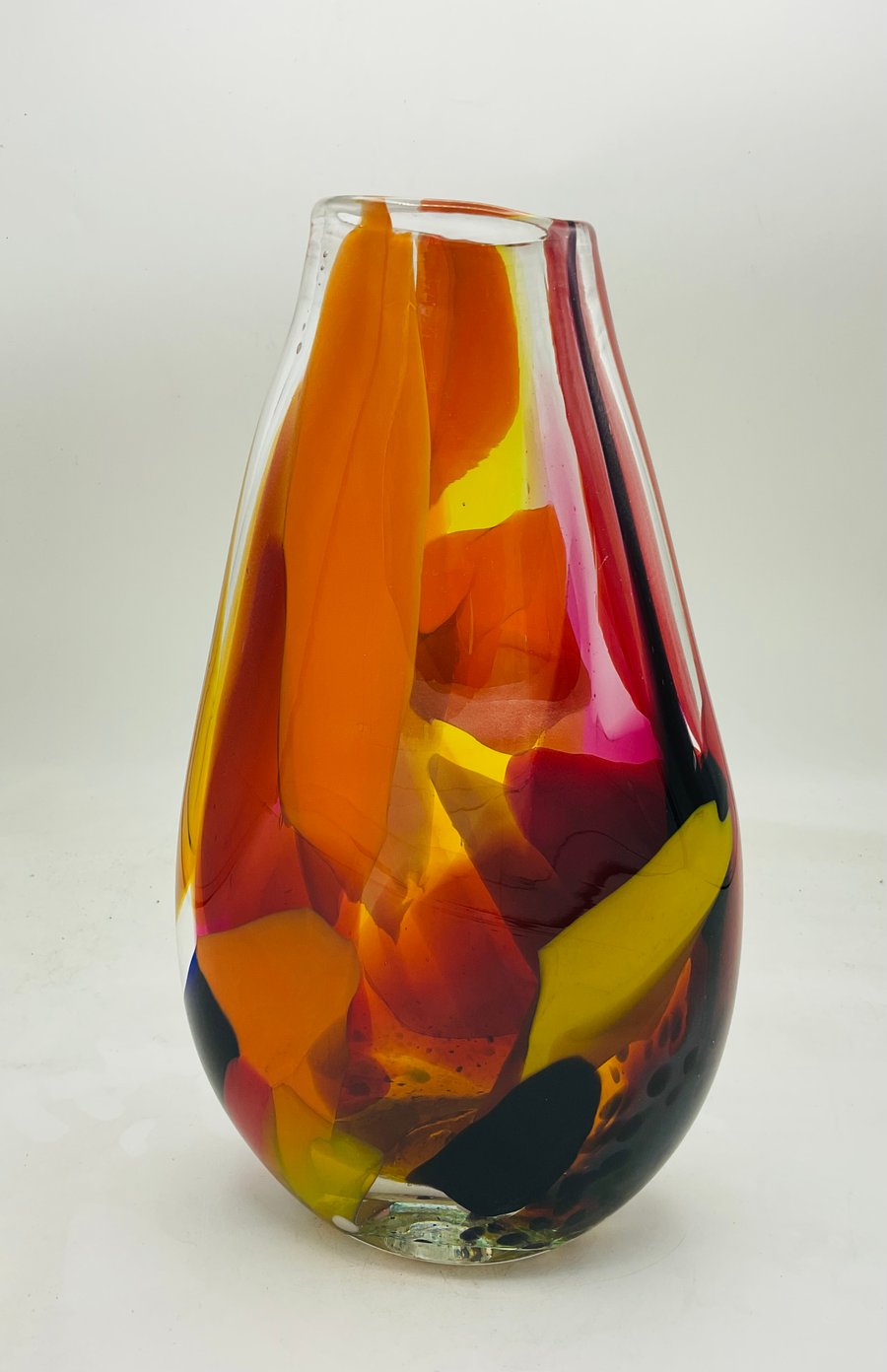 Large Golden Brushstroke Vase