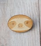 Wooden Sloth Brooch - Image 2