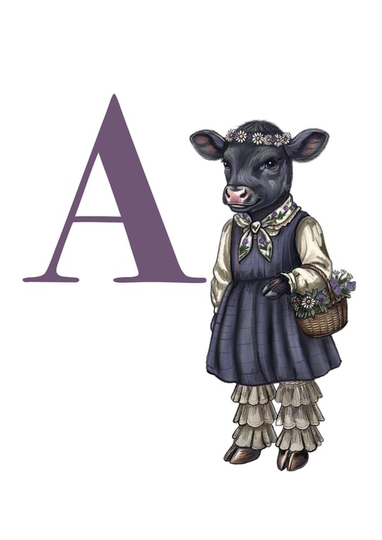 A for Angus Cow