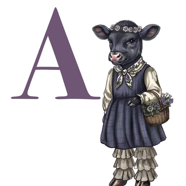 A for Angus Cow