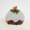 Fused Glass Christmas Pudding Decoration